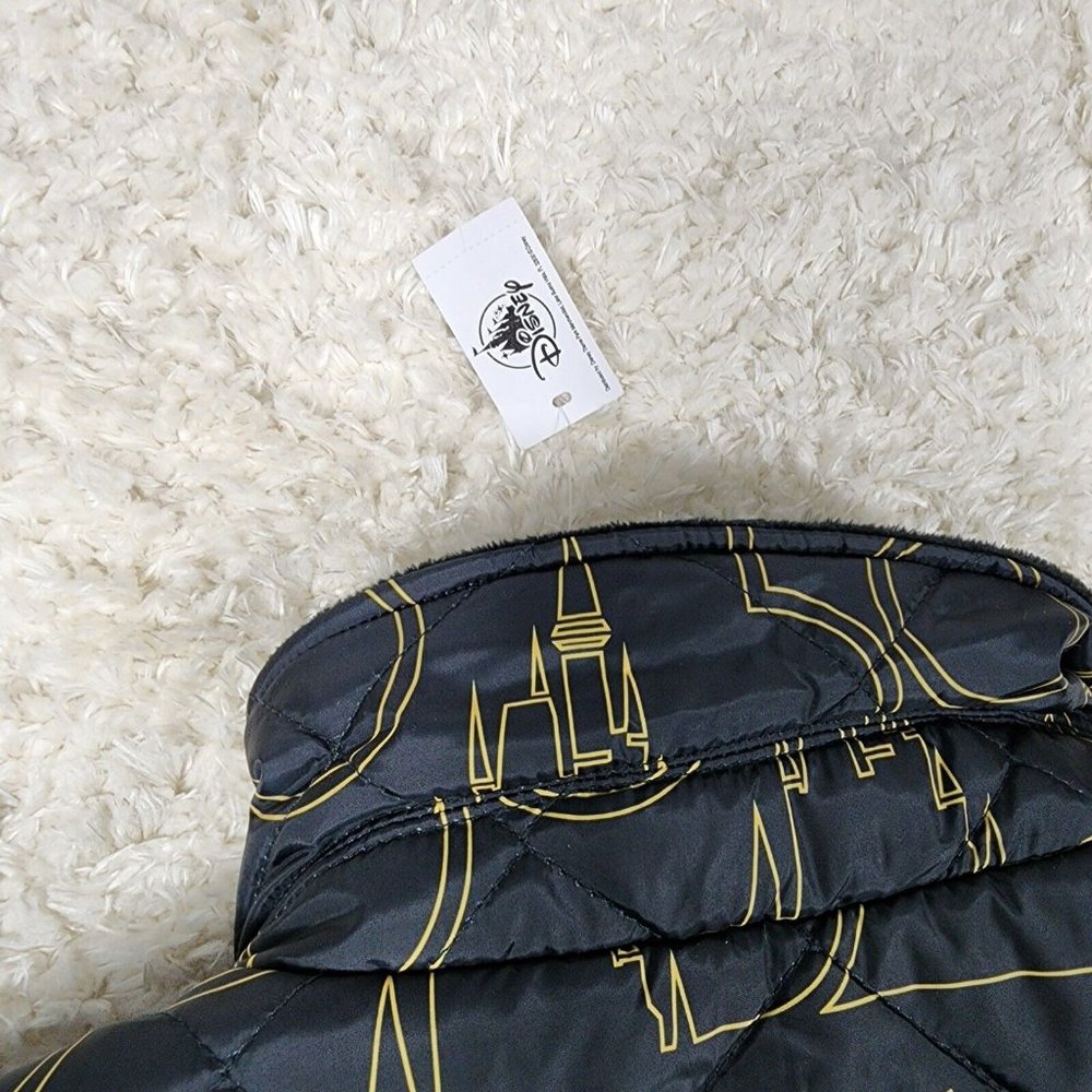 Walt Disney World Jacket Mens XXL Black 50th Anniversary Quilted Zip Castle - Picture 11 of 15